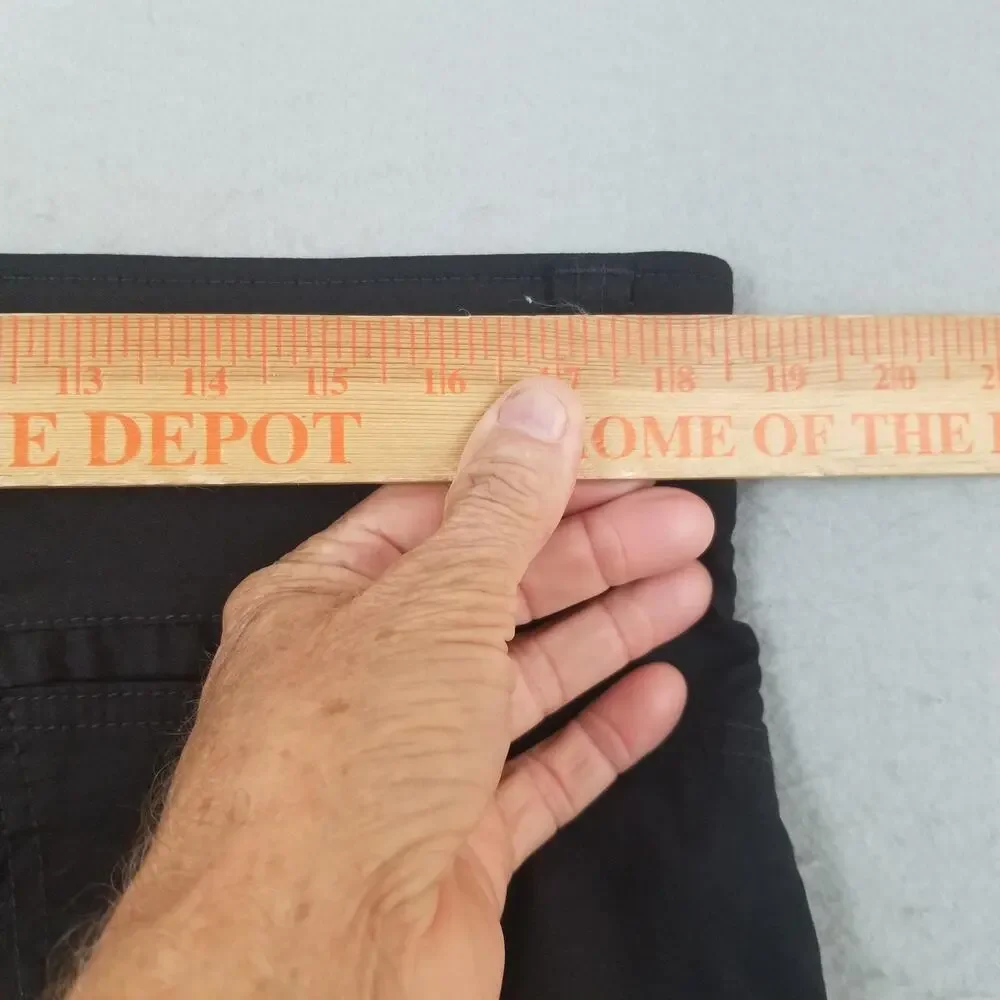 Wrangler Pants Mens 38x30 Black Nylon Spandex Hiking Cargo Zip‎ Pocket Outdoor
